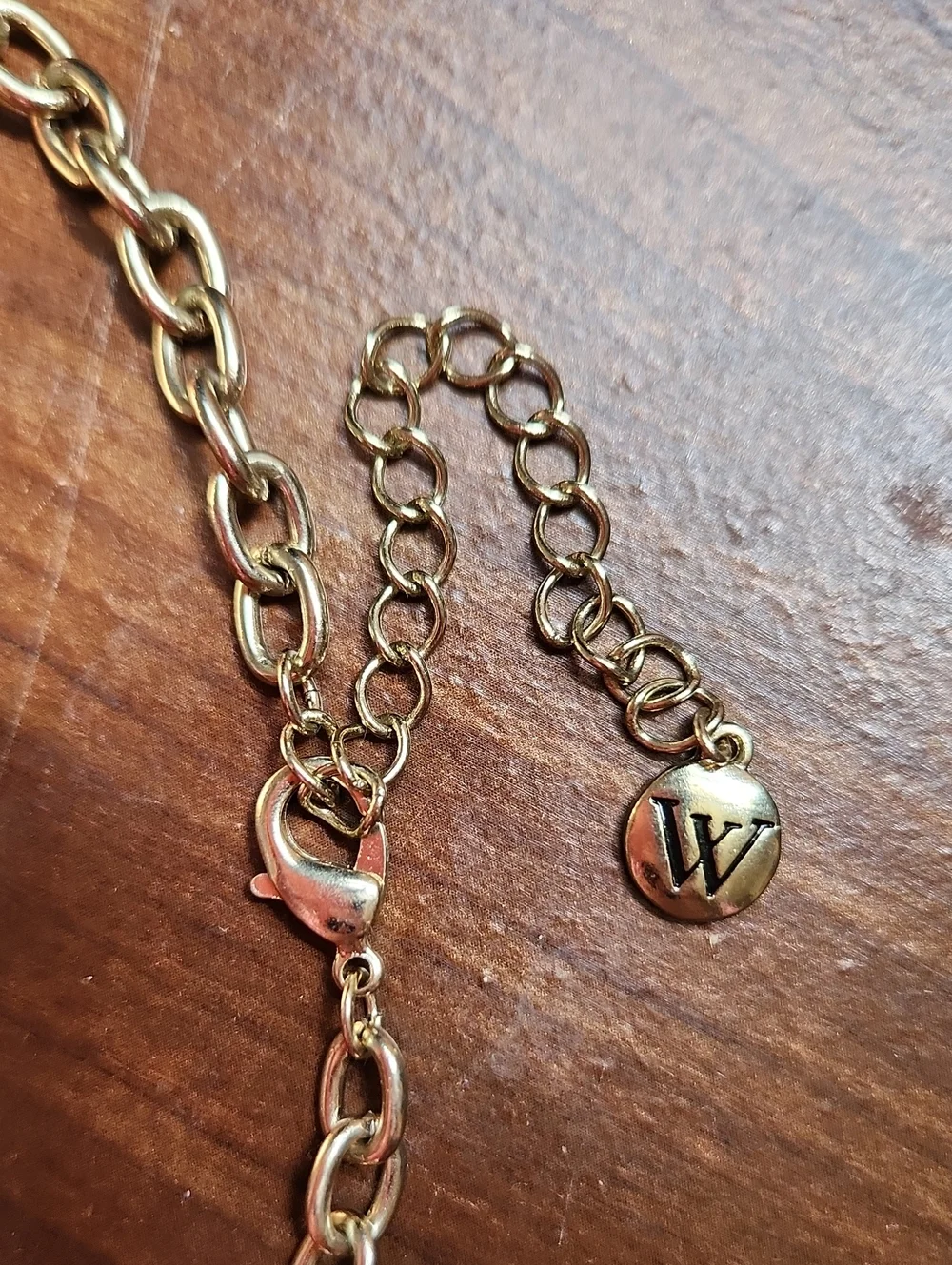 Worthington Gold-Tone Coral Teardrop Fringe Necklace